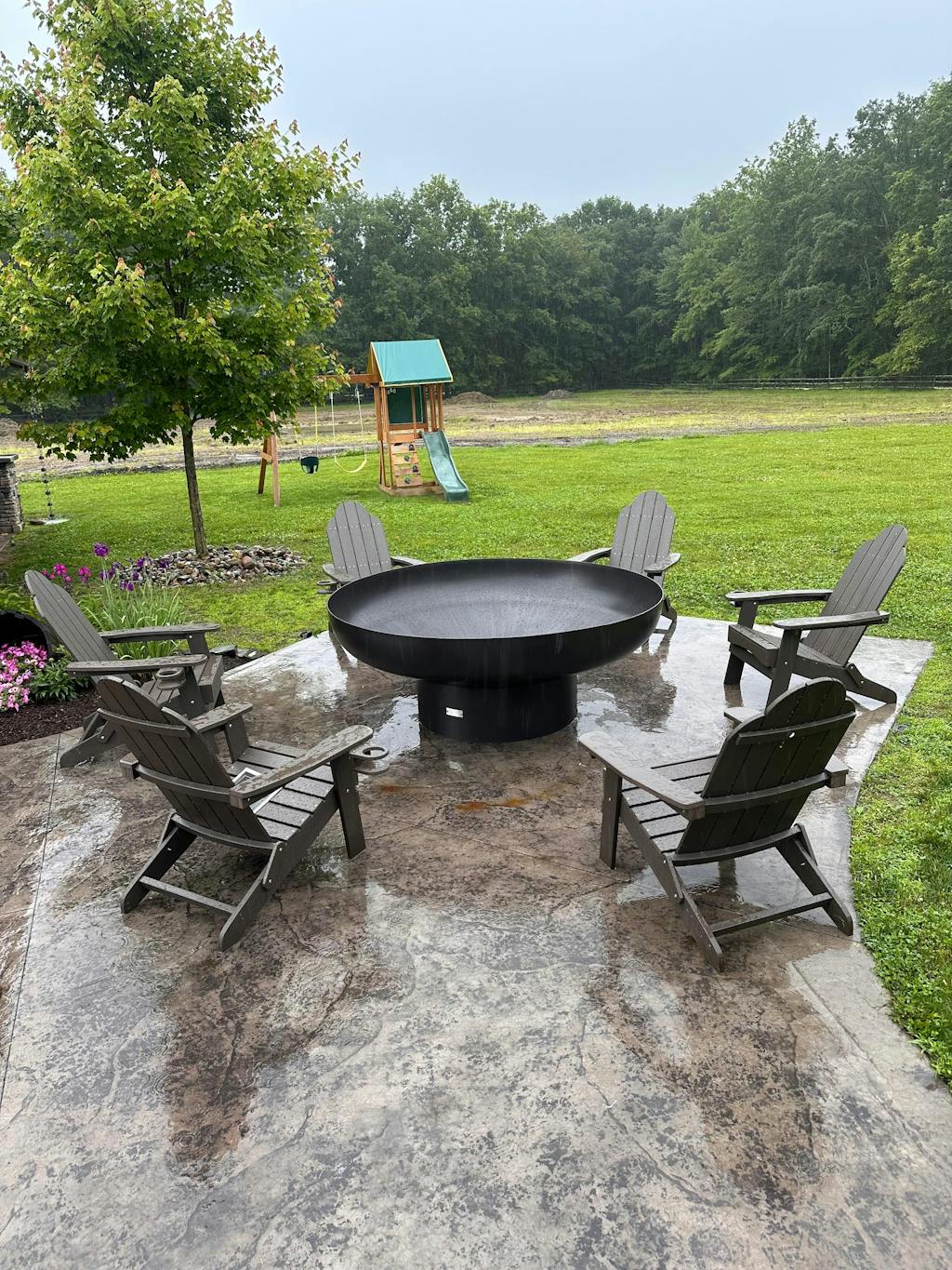 Miranda Foldable Adirondack Chairs with Cup Holders