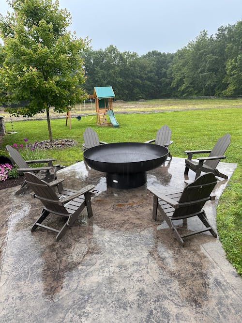 Miranda Foldable Adirondack Chairs with Cup Holders