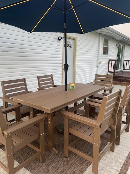 Coachella 4/6 Seat Outdoor Dining Table And Chairs