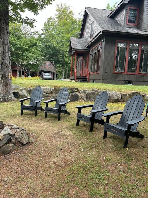 Miranda Foldable Adirondack Chairs with Cup Holders