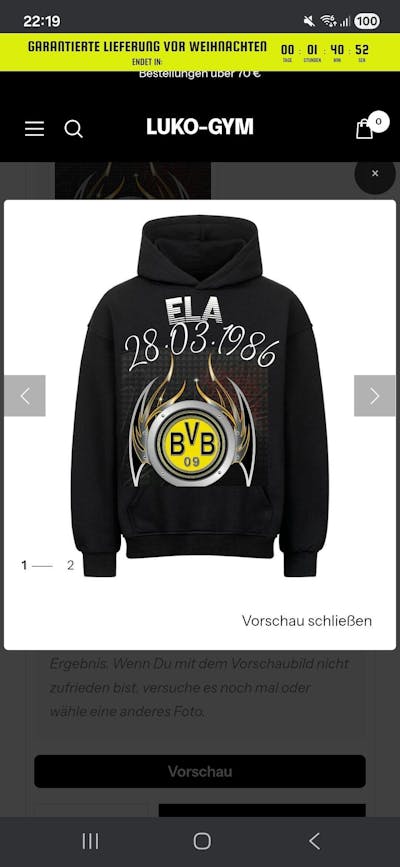 Personalisierbarer Oversized Hoodie
