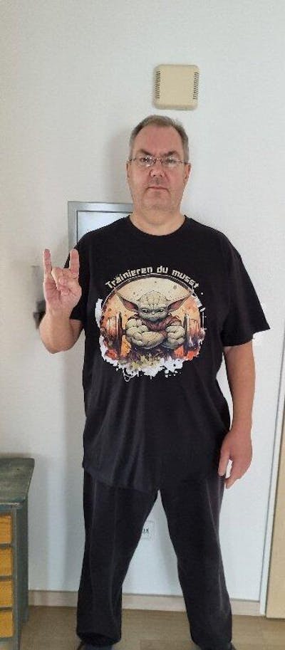 TRAINIEREN DU MUSST - OVERSIZED SHIRT FRONTPRINT