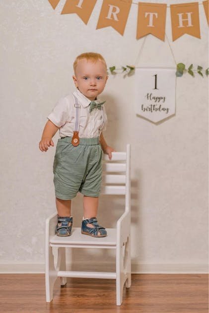 Baby 2024 suspenders outfit