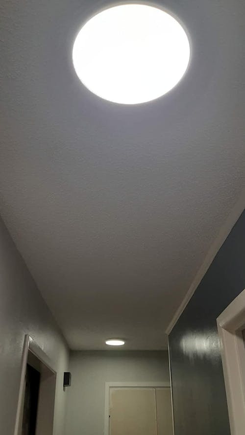 Lumary WiFi Smart Flush Mount Ceiling Light RGB Back Ambient Light 15W 7 inch