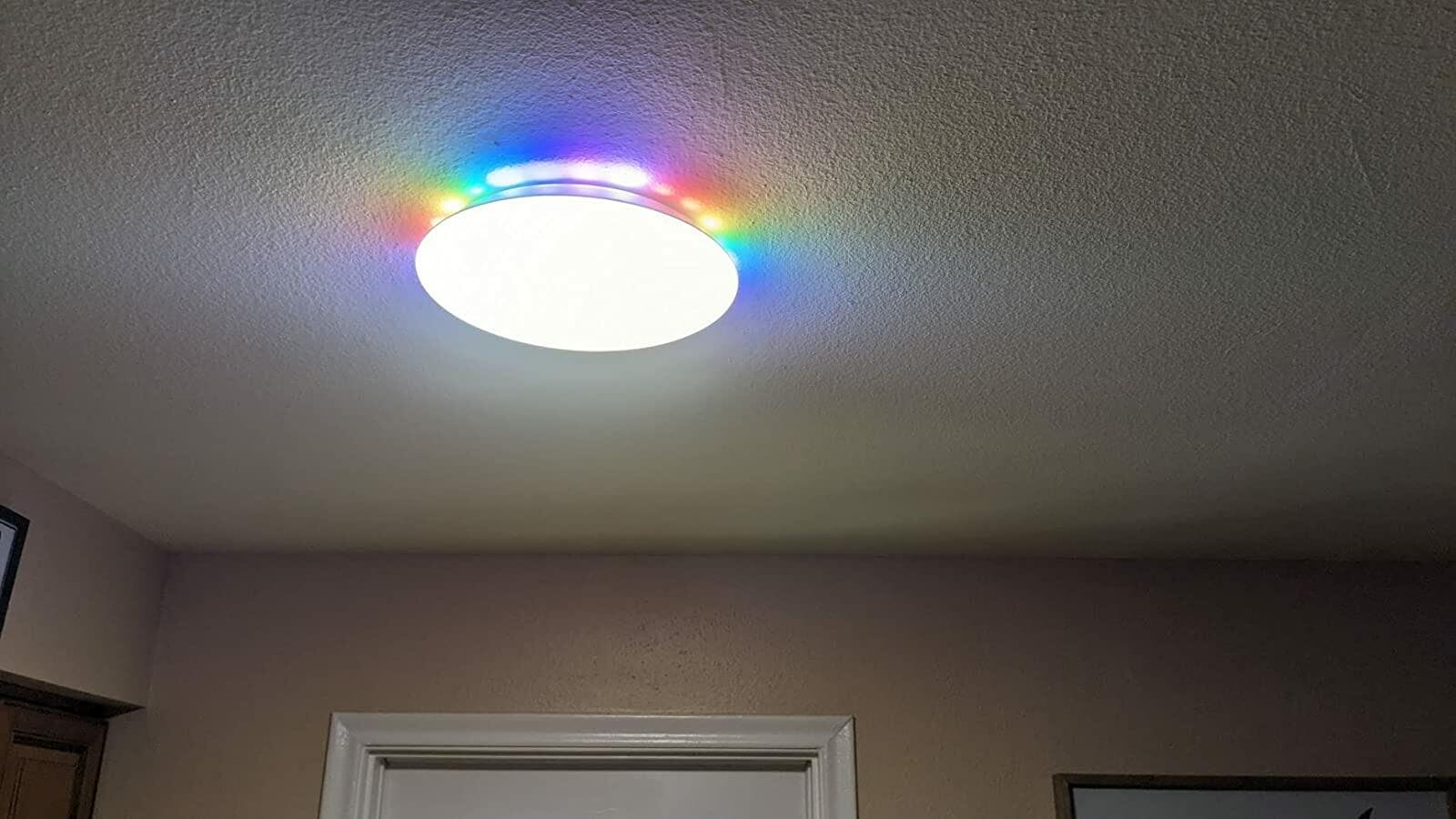 Lumary UFO Smart Ceiling Light With Ambiance Backlight Color Changing ...