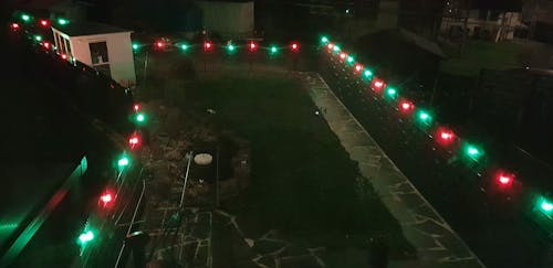 Lumary RGBAI Wi-Fi & Bluetooth Outdoor Bulb String Lights 100ft 30 LED Bulbs