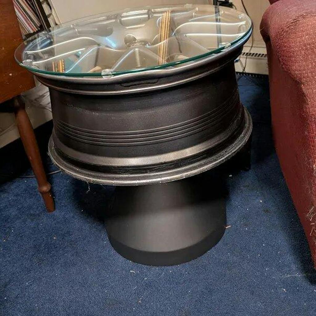 Flux Coffee Table Base 16H (Small Size) Handcrafted Design