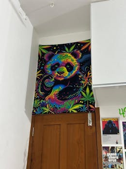 Trippy Panda Tapestry