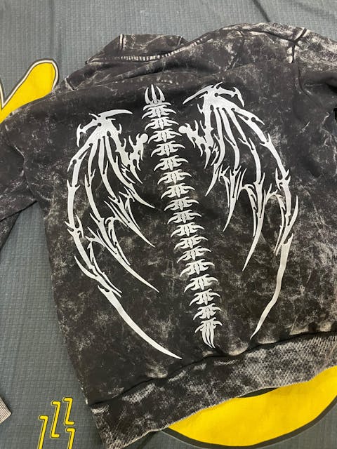 Spinewing Acid Wash Hoodie