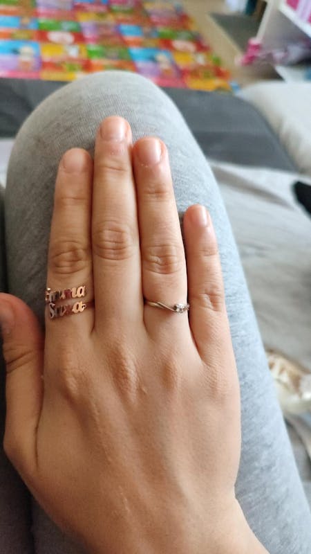 Bague Ajustable Deux Prénoms