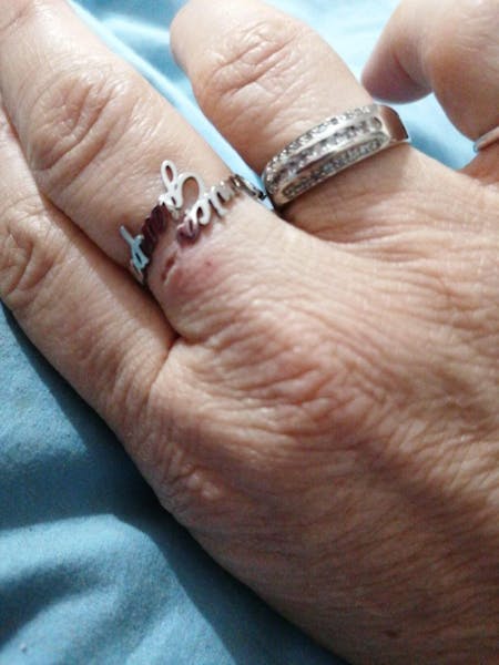 Bague Ajustable Deux Prénoms