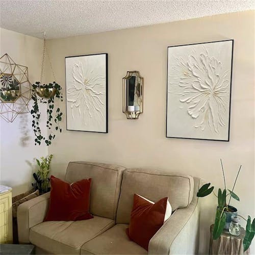 Minimalist Floral Canvas Art - Quiet Grace