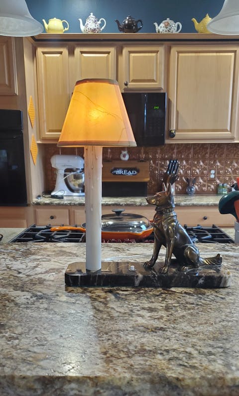 Antique Effect Resin Candle Cover - Candelabra