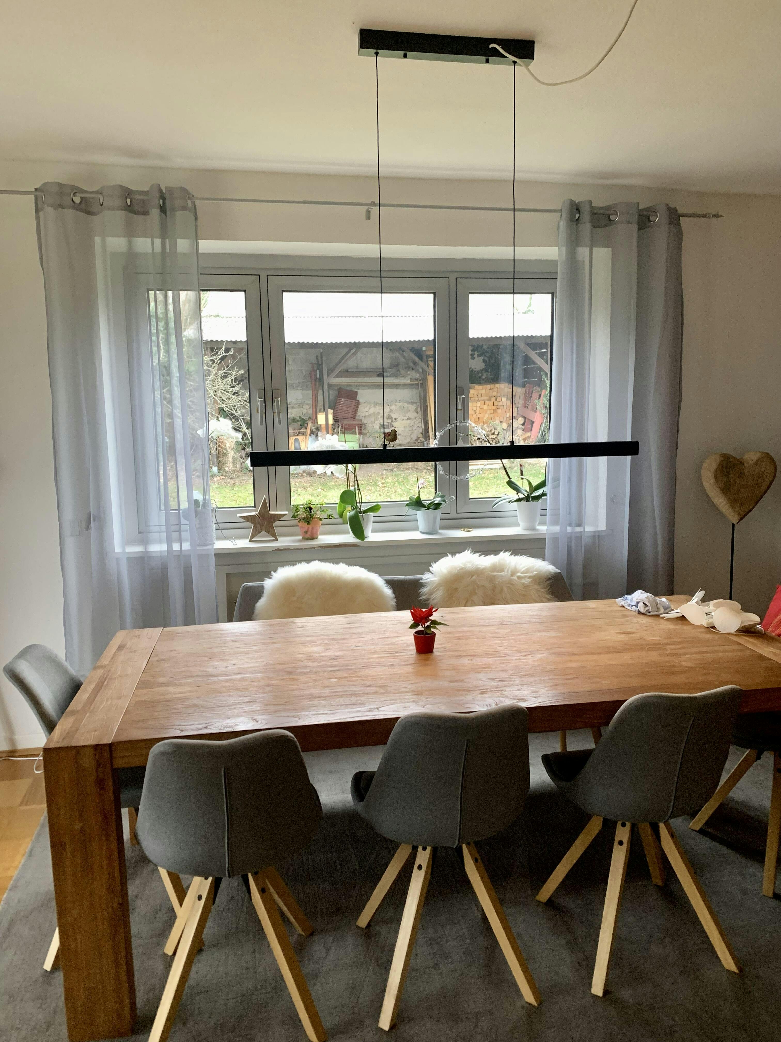 ZMH LED Deckenleuchte Deckenlampe Wohnzimmer 3000K Holz