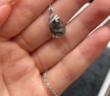 Kite Cut Moss Agate Nature Inspired Gothic Snake Necklace