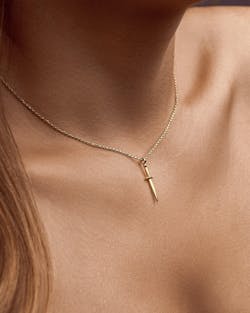 Polyana Silver Dagger Necklace
