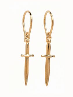 Katerina Dangle Sword Earrings