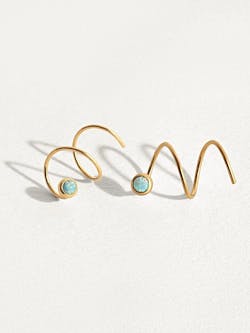Nike Spiral Hoop Earrings