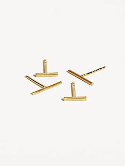 Polin Elegant Bar Stud Earrings
