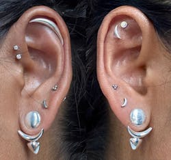 Celestial Front Back Earrings