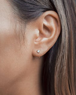 Candace Gold Huggie Hook Earrings