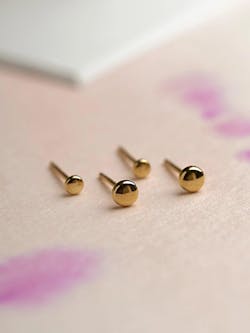Eina Petite Dot Stud Earrings