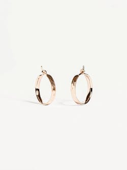 Nanna Hammered Huggie Hoop Earrings