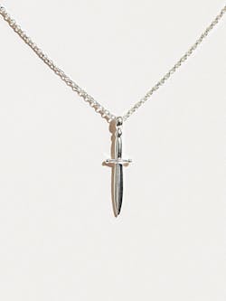 Polyana Silver Dagger Necklace