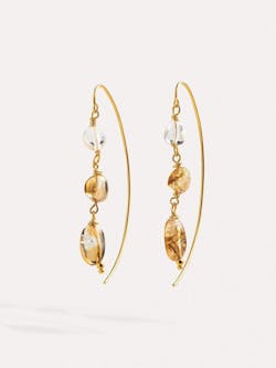 Liz Gold Citrine Earrings