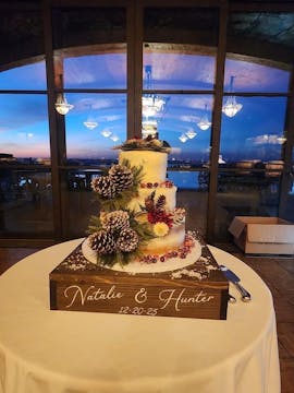 Pine Cone Cake Topper Wedding Pine Cake Decor Evergreens Cake Decor Pine Tree Winter Cake Decor Wedding Woodland