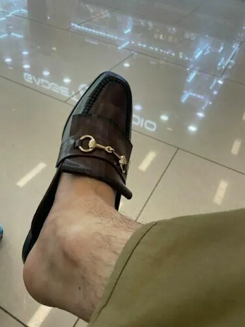 GUSTOSO - DARK TAN MULE