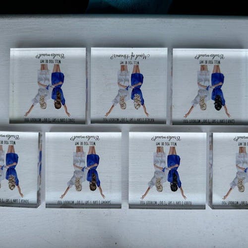 Personalized Mail Carrier Father's Day Gift Decor Acrylic Plaque - Custom 3D Style "Knock Knock" Acrylic Plaque