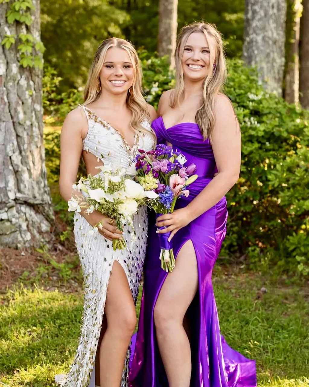 Strapless Royal Blue Mermaid Satin Long Prom Dress with Front Split