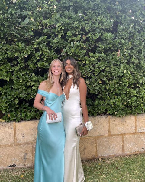 Luuvis Women Green Long Party Dress Chic Sheath Halter Neck Formal Dress with Open Back