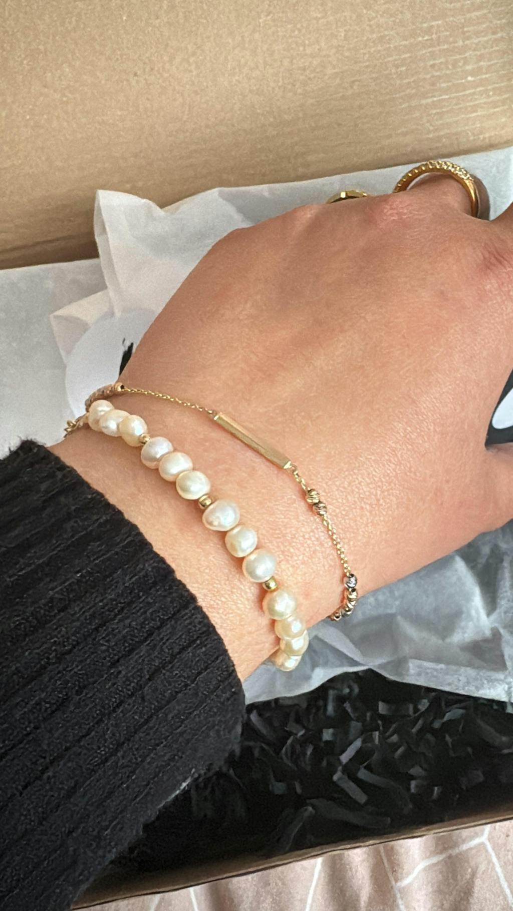 14k Gold Tri-Colour Bracelet