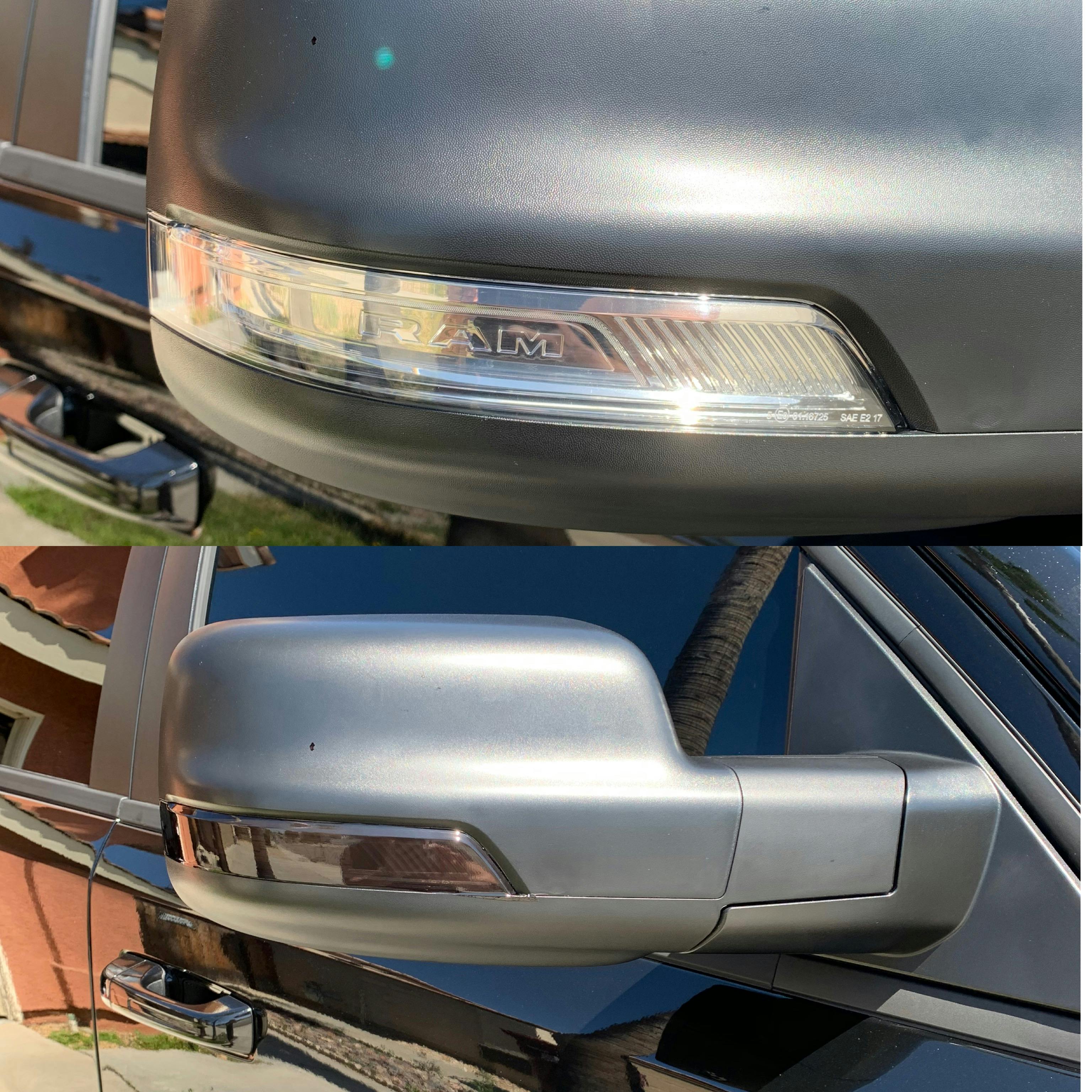 2019+ Dodge Ram 1500 Mirror Light Tint Kit - Overlays 2019 Ram 1500 Windshield Replacement Cost