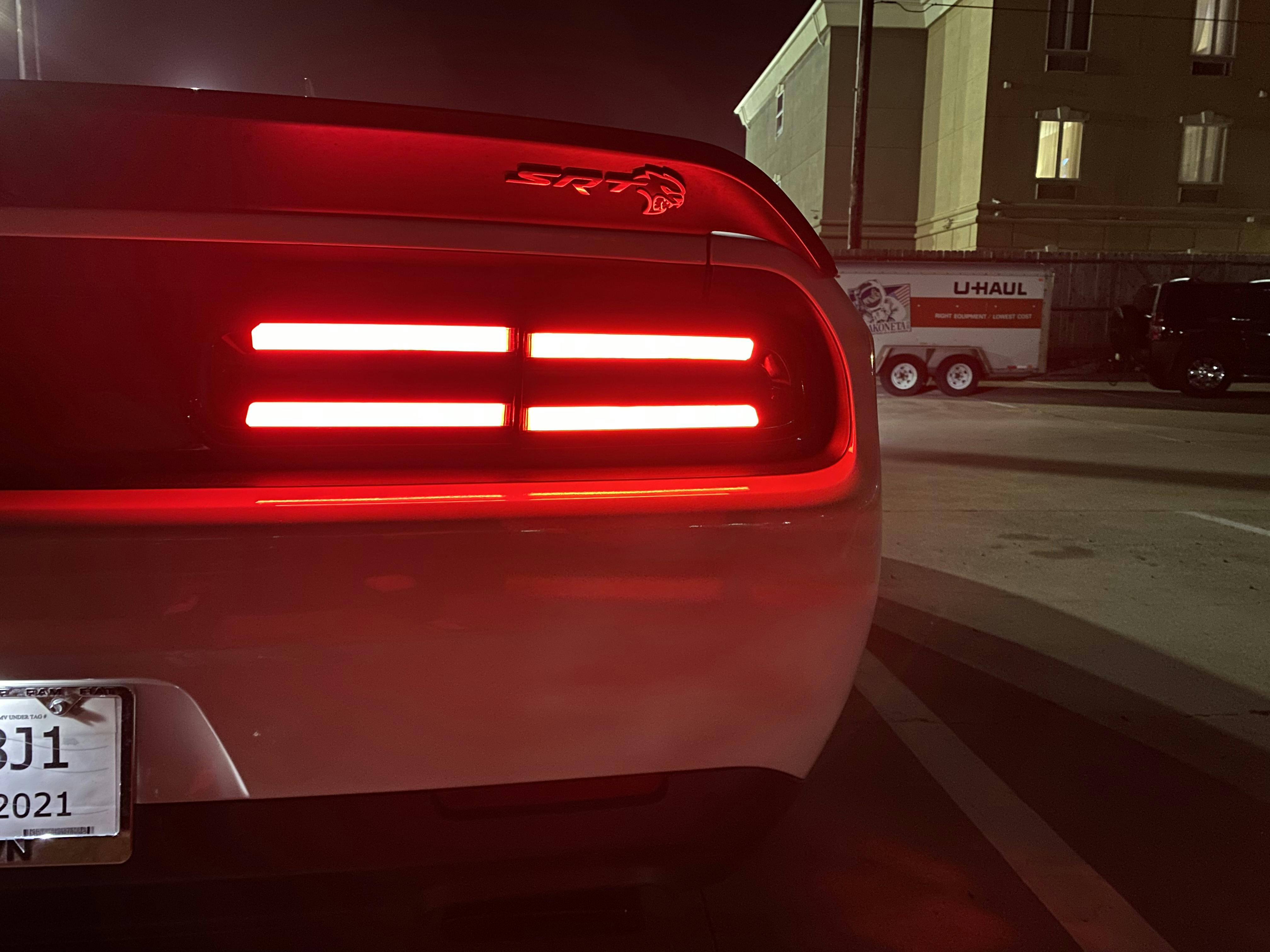 2015+ Challenger Tail Light Tint Kit Type 1 (Center Overlays) — Luxe