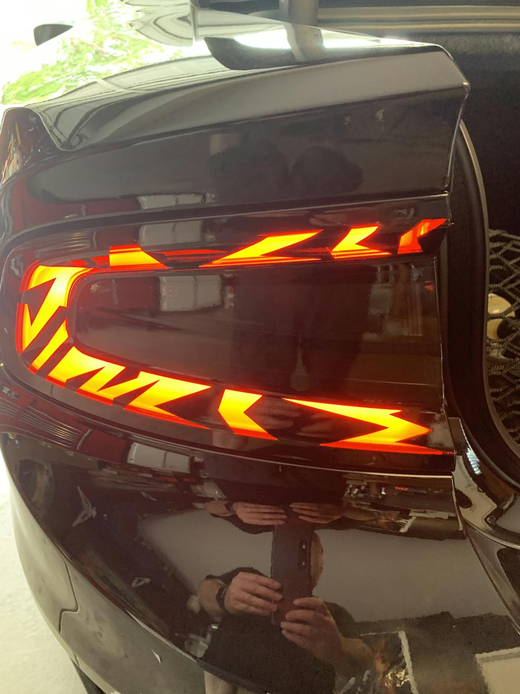 Charger Racetrack Taillamp Decal Tiger Stripes — Luxe Auto Concepts