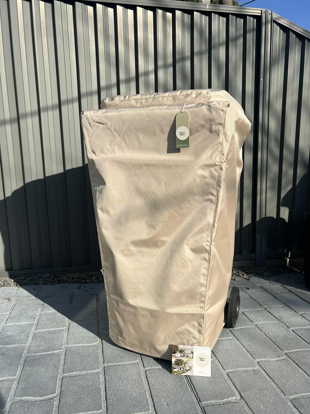 Wheelie Bin Cover - Beige - 240L