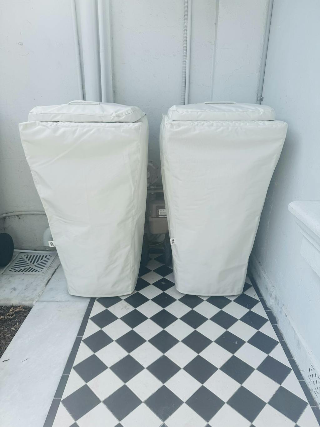 Wheelie Bin Cover - White - 120L (PRE-ORDER)