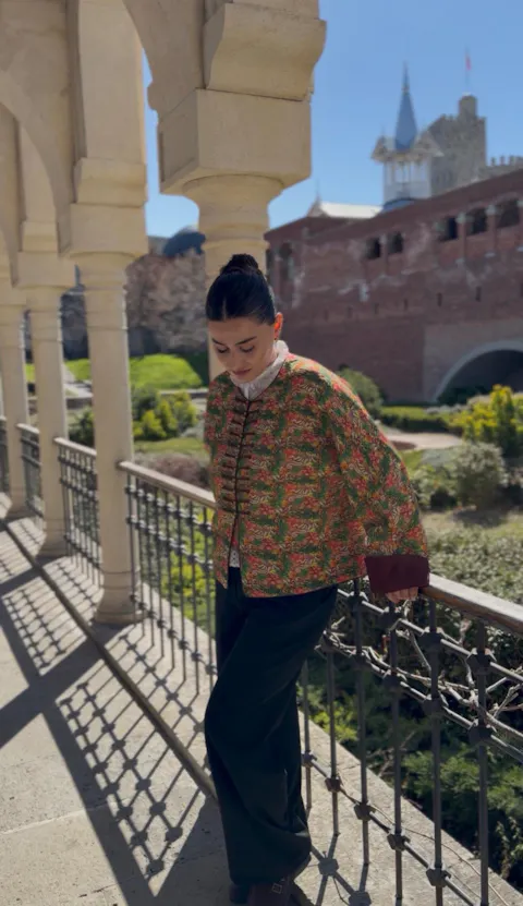 Green Xiangyunsha Silk Jacket with Phoenix Embroidery | Luxury Chinese Tang Style Outerwear