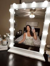 Max1 Pro Hollywood Vanity Mirror, Large Size, White