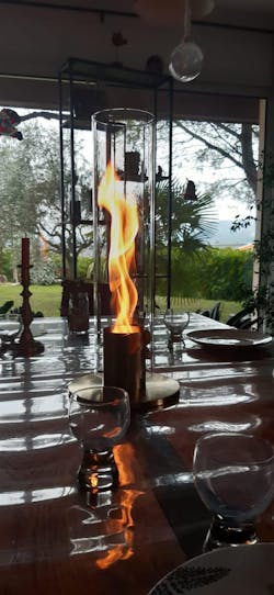 Fire Table Top Luxury Bioethanol – Elegant Swirling Flame for Indoor & Outdoor Use