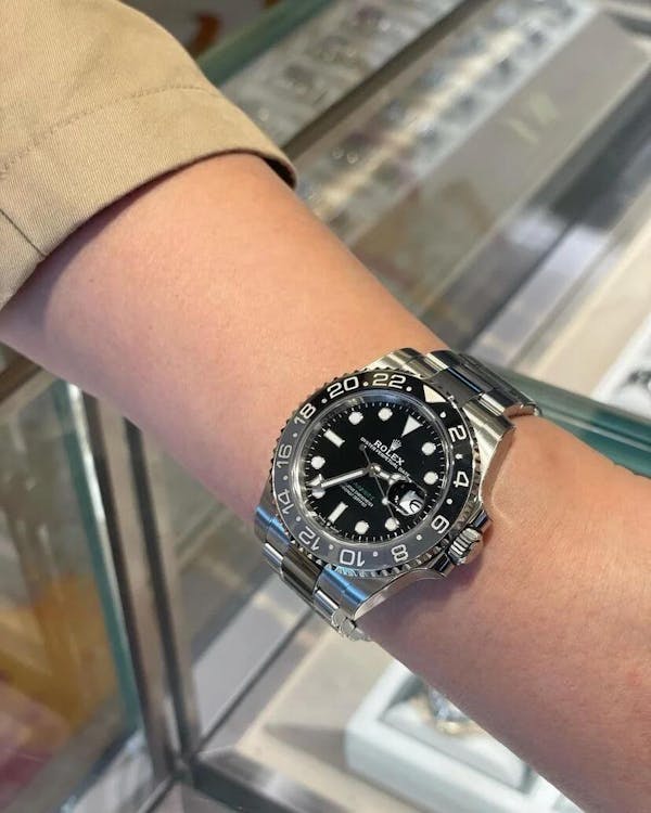 Rolex GMT Master ll Automatic Black Dial Jubilee Bracelet Steel Men's Watch M126710GRNR-0003