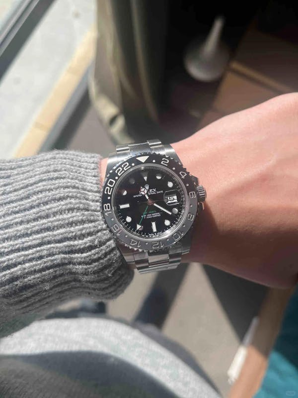 Rolex GMT Master ll Automatic Black Dial Jubilee Bracelet Steel Men's Watch M126710GRNR-0003
