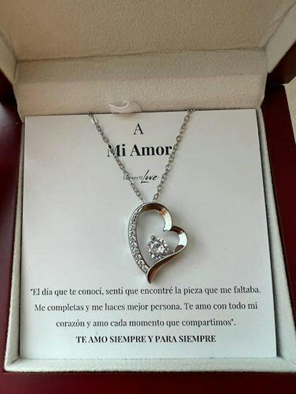 Collar Amor-Eterno™ para mi Amor (con carta especial)