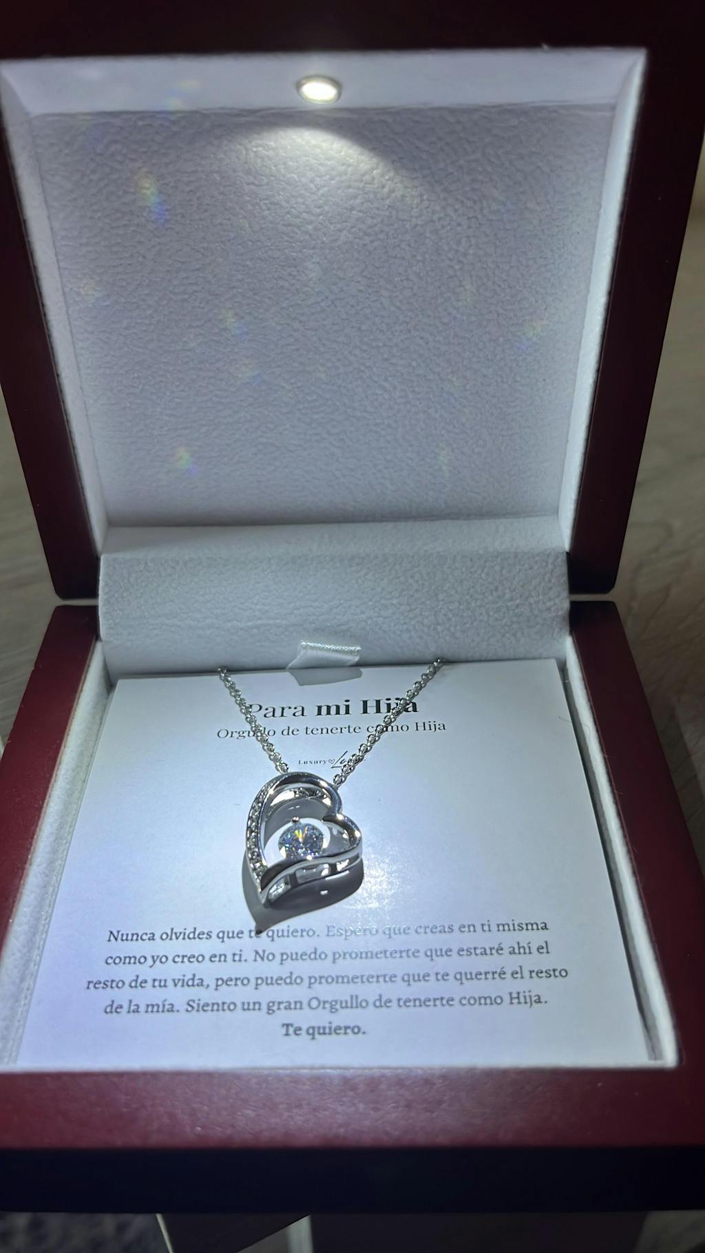 Collar Amor-Eterno™ para Mi Hija (con carta especial)