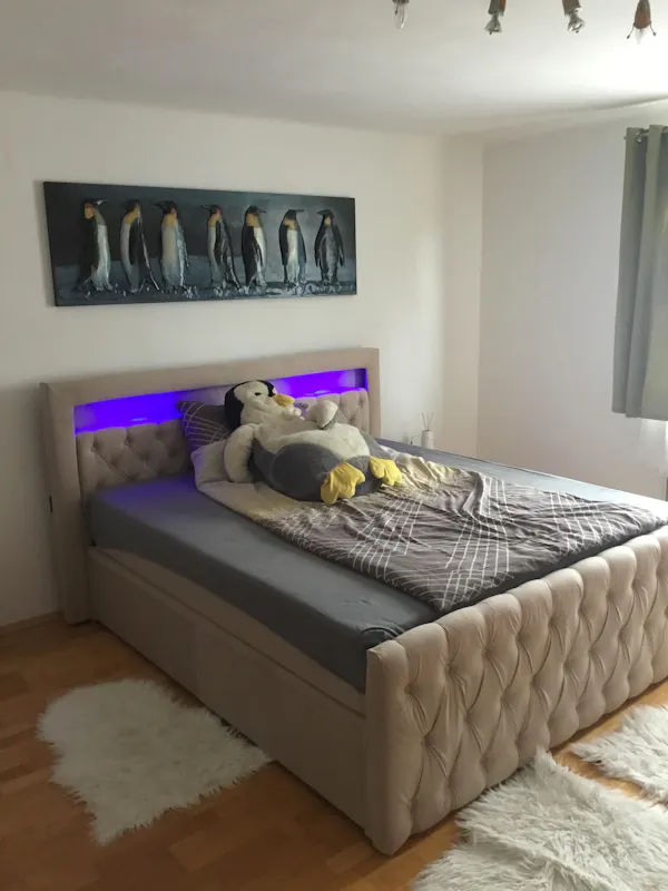 Boxspringbett Menzogna Samt (2 Schubladen)