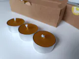 Velas de Té Naturales de Cera de Abeja - Pack 9 unidades