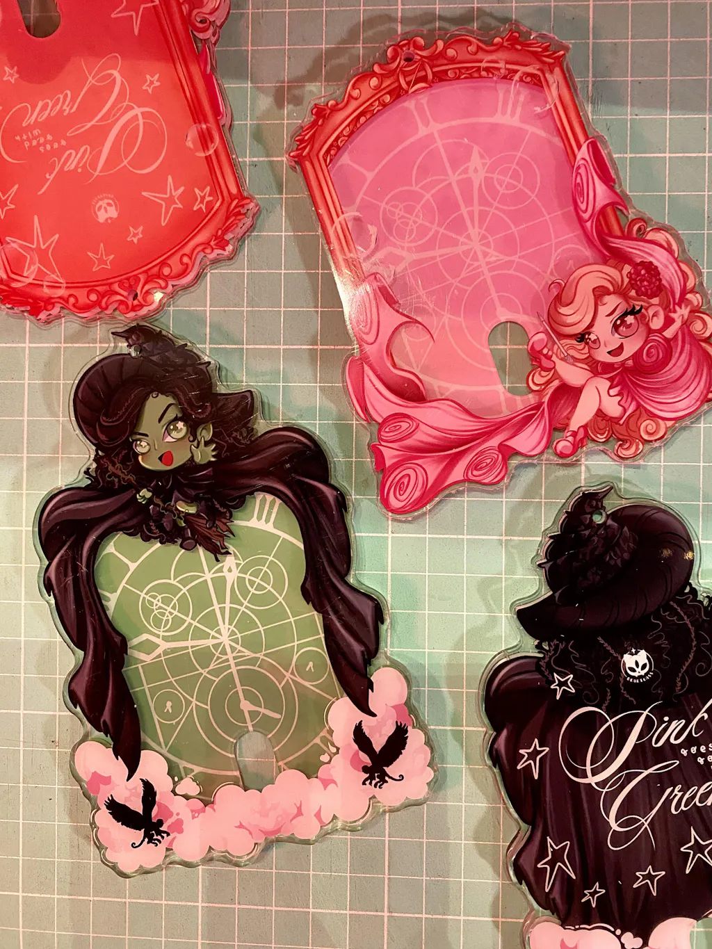 Custom Acrylic Card Holder Anime Souvenir Gift Keychain Charm Acrylic Photo Card Holder